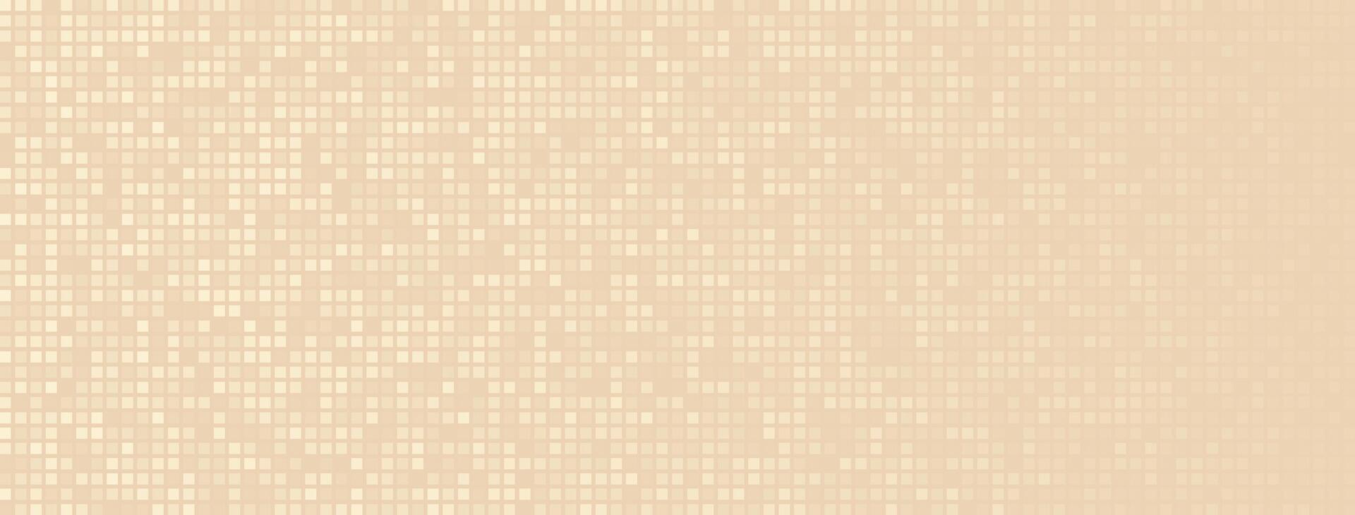 Abstract geometric background with tiles. Beige pixel texture. Digital business background. Trend illustration vector
