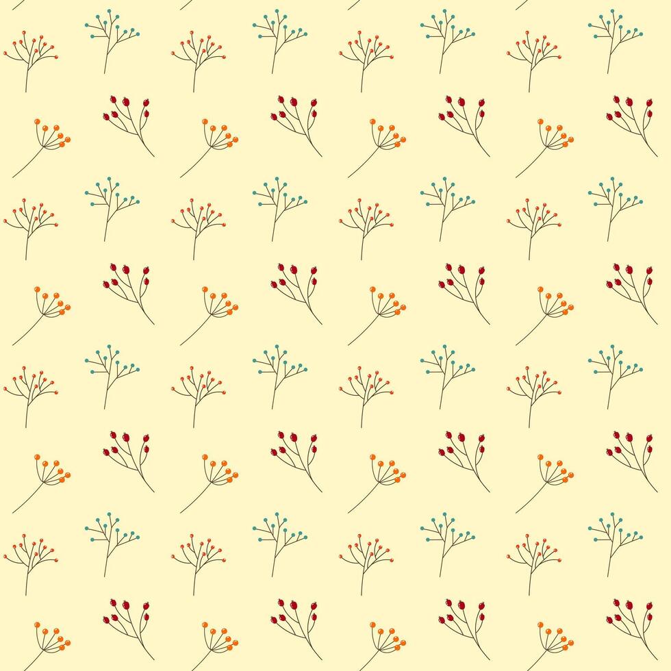 Seamless pattern of autumn leaves. vector