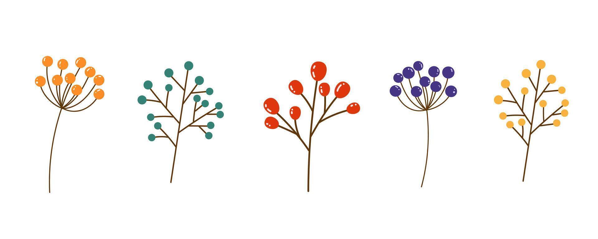 Autumn elements illustration vector