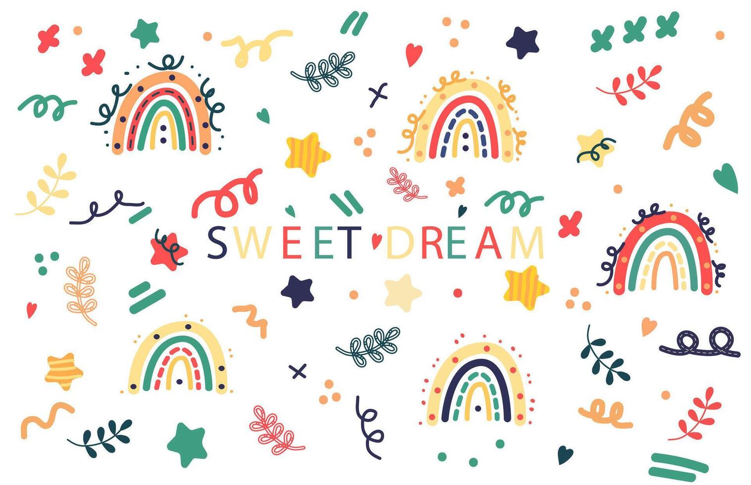 sweet dream illustration vector