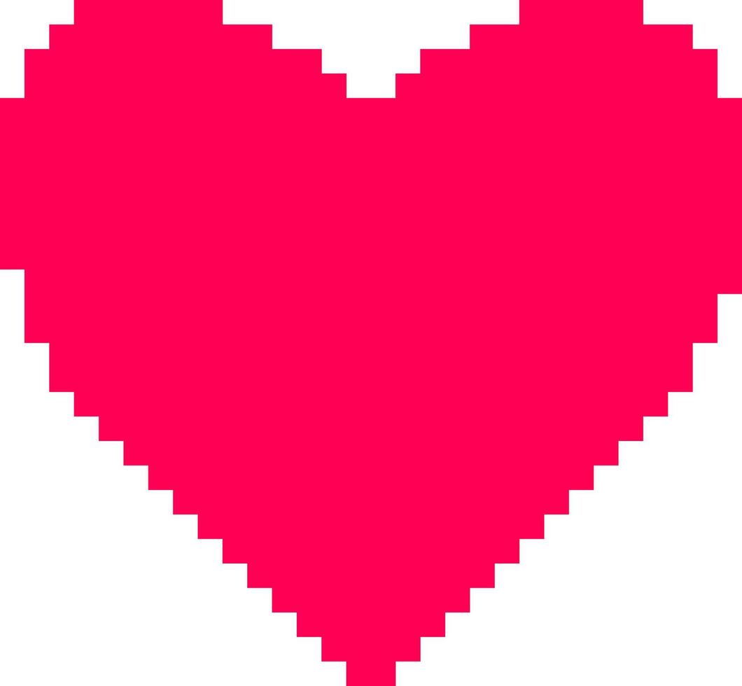 Set of pixel hearts with games isolated '8-bit style. illustration vector