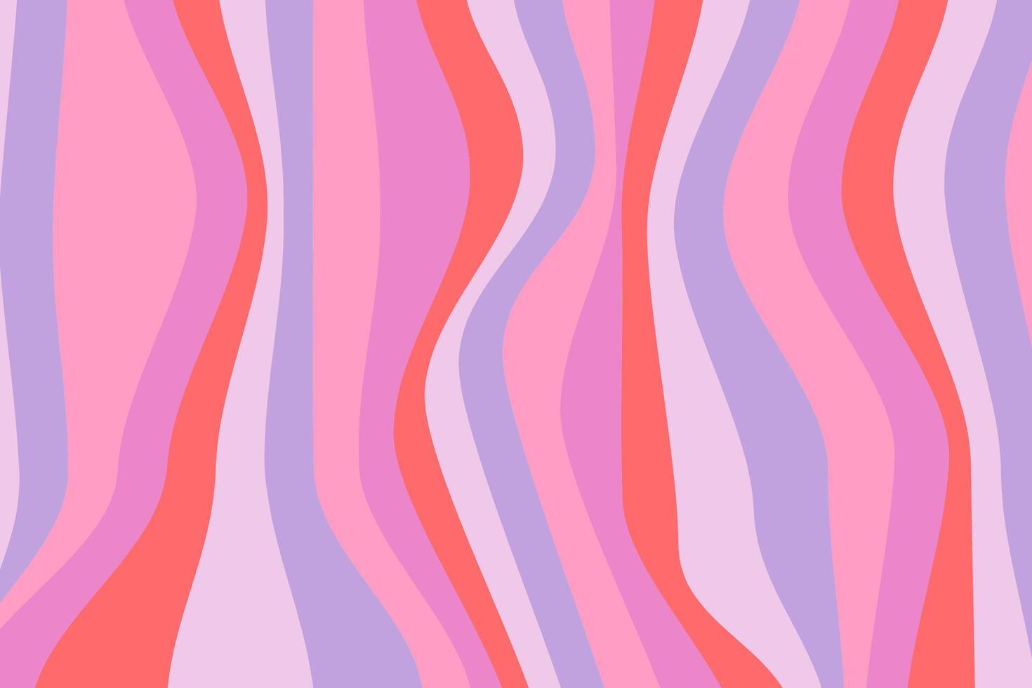 Abstract background in retro cute colors. Graphic texture with psychedelic twisted lines. vector