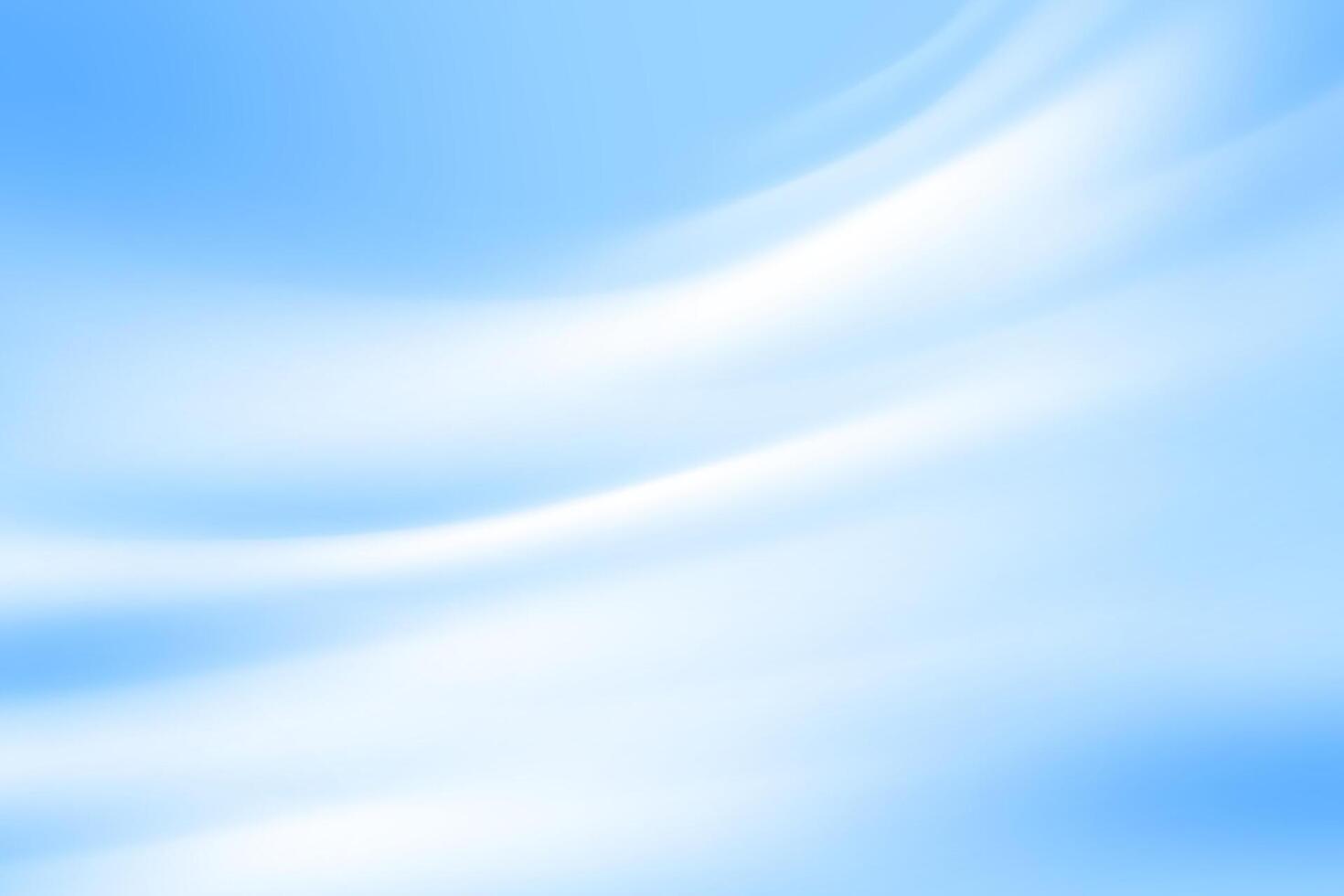 Soft clouds on a blue background. Beautiful sky in summer day time. Soft gradient mesh vector