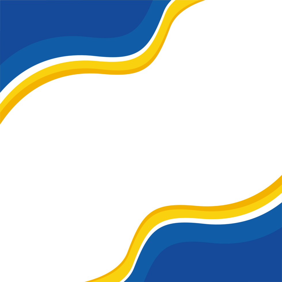 Blue yellow design of template background png