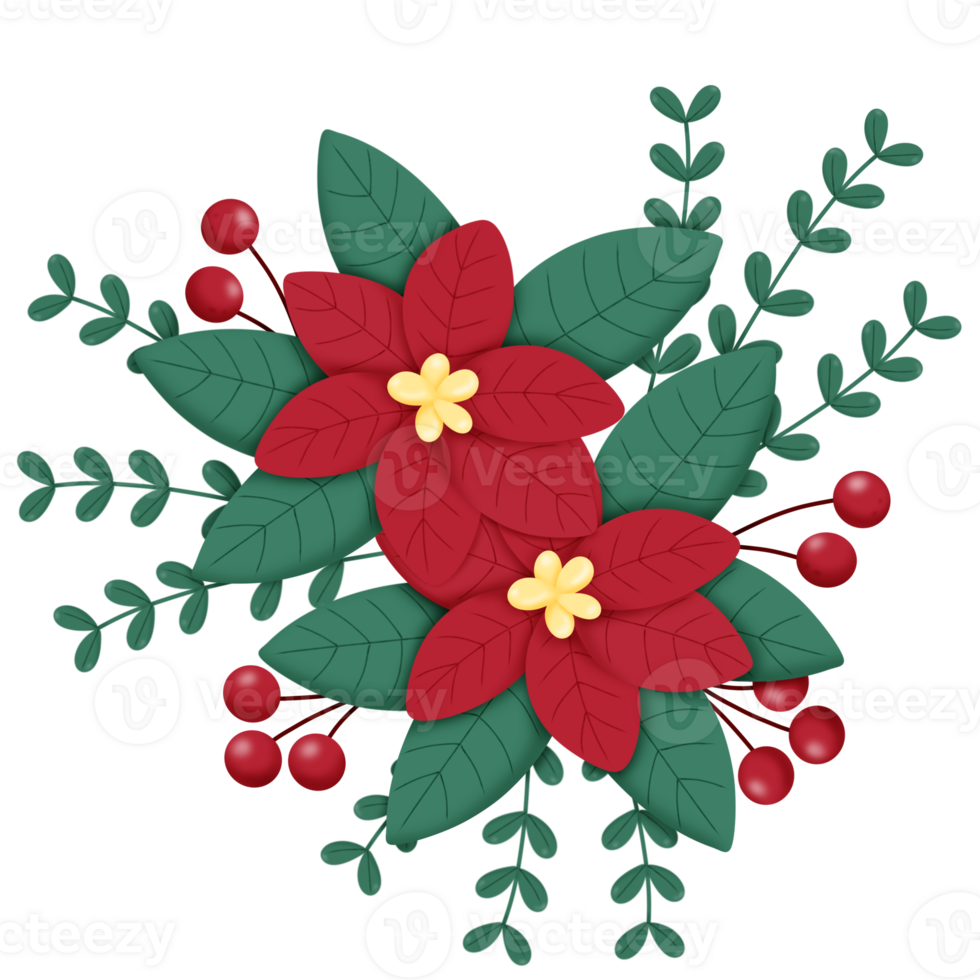 Red flower icon png