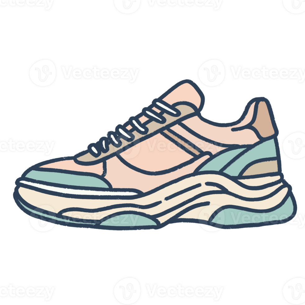 Soft pastel shoe for casual wear png