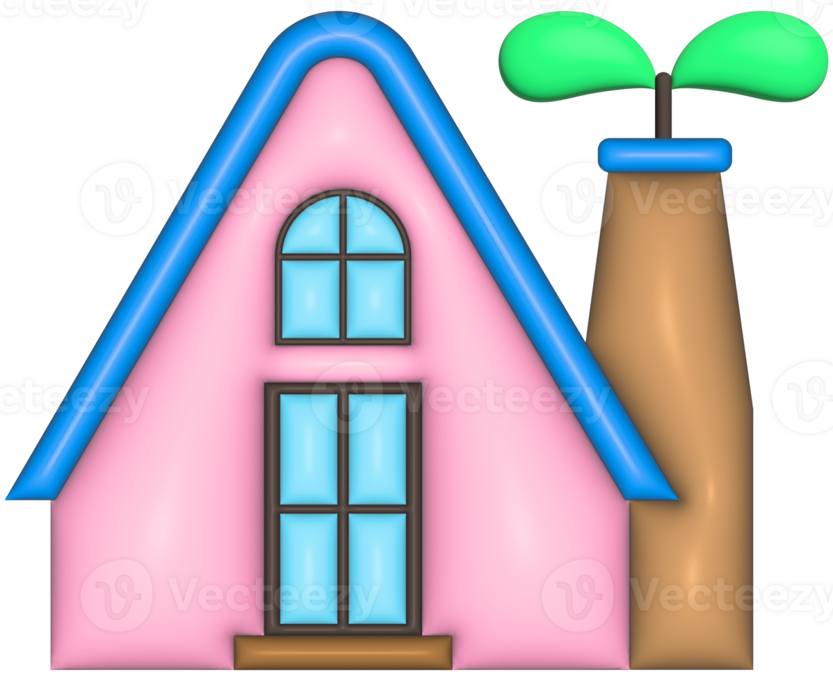 3d World Earth Day ecology lifestyle eco friendly house png