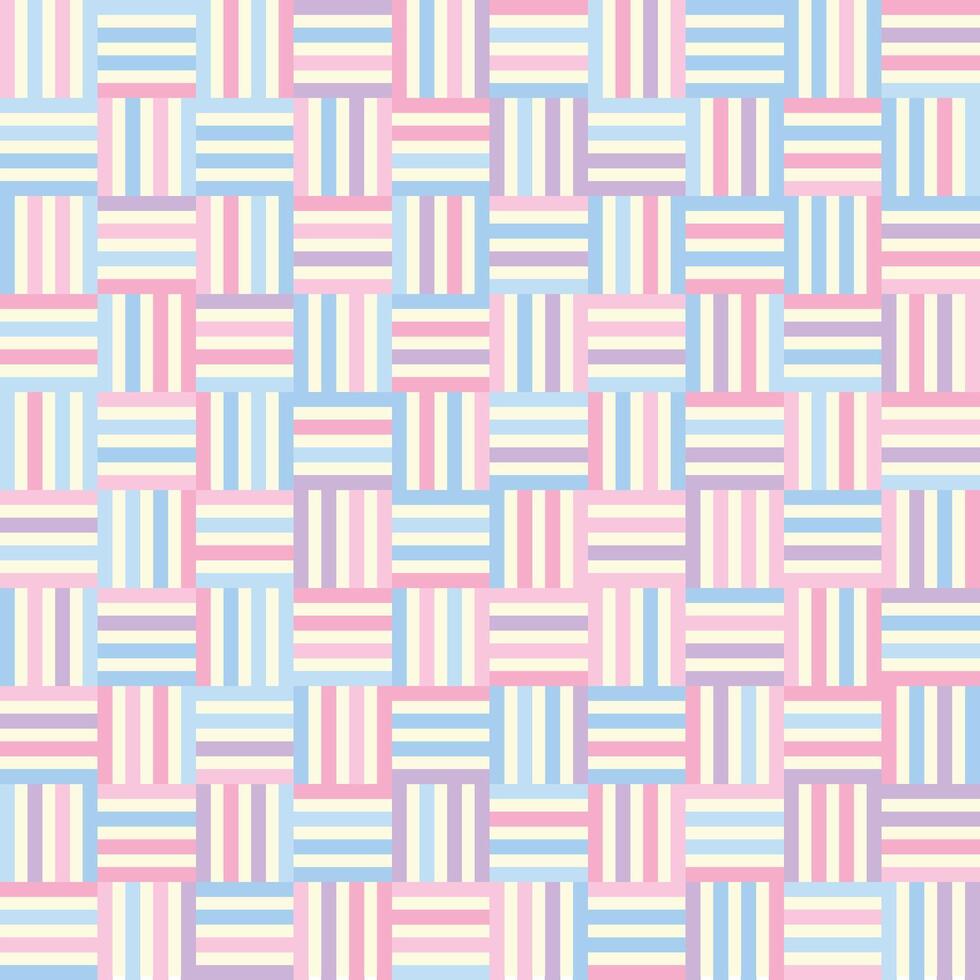 a light pink and blue checkered geometric pattern background vector