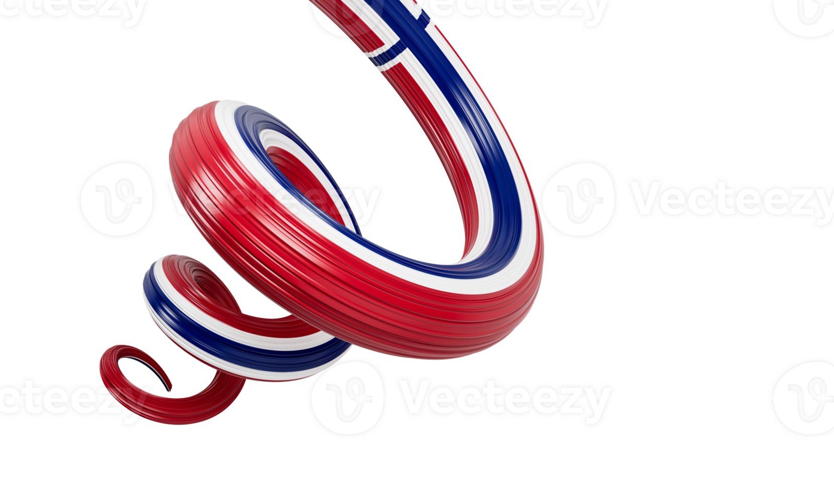 3d Flag of Norway Country, 3d Spiral Glossy Ribbon Of Norway, 3d illustration png