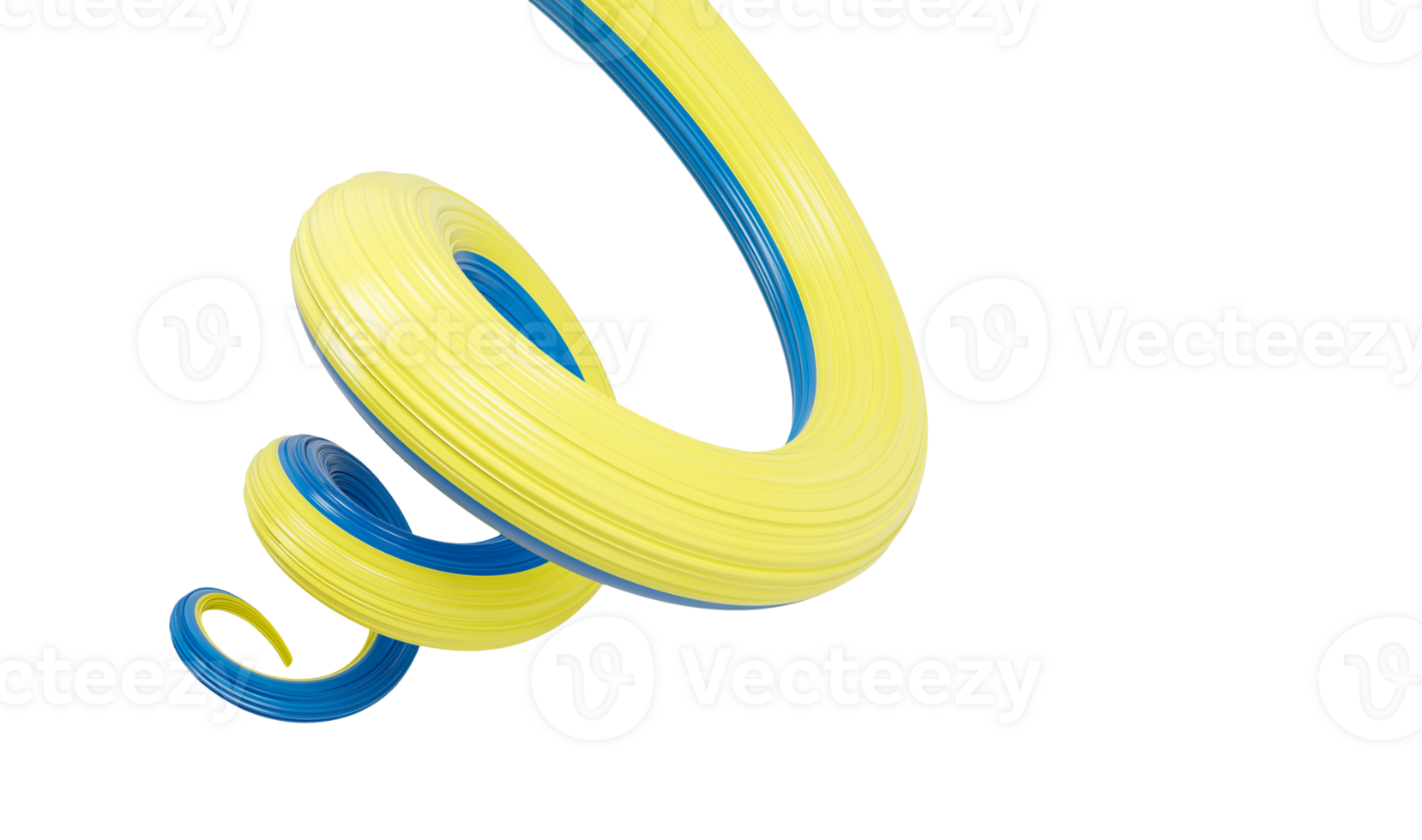 3d Flag of Ukraine 3d Spiral Glossy Ribbon Of Ukraine 3d Illustration png