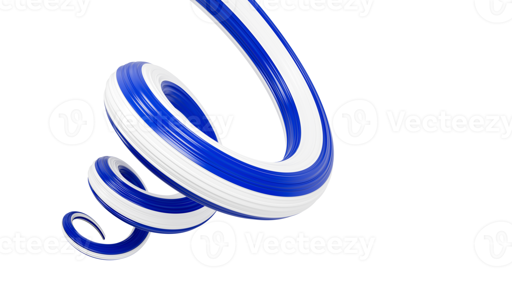3d Flag of Uruguay Spiral Glossy Ribbon Of Uruguay Flag 3d Illustration png