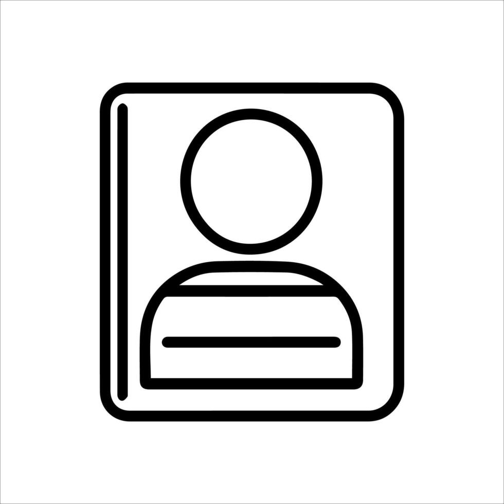 A person is shown in a photo frame vector