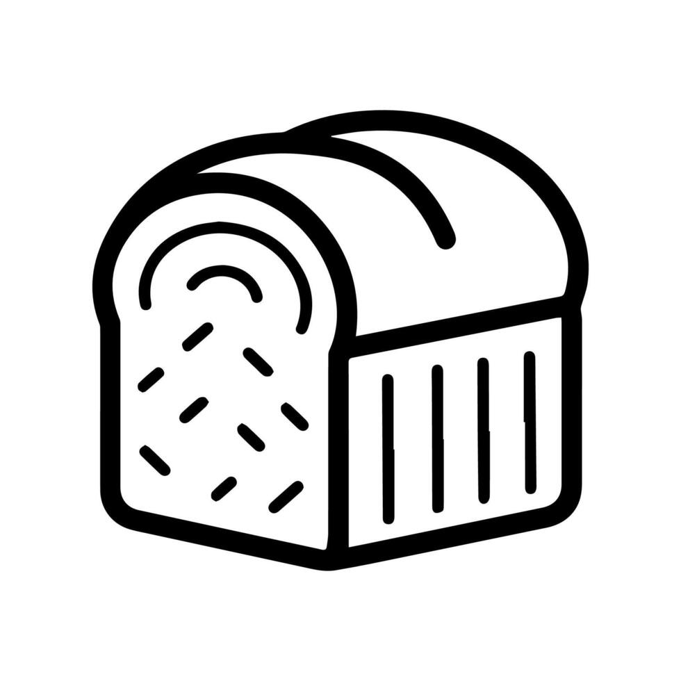 Bread icon illustration vector