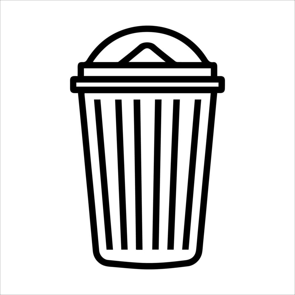 Trash can icon illustration vector