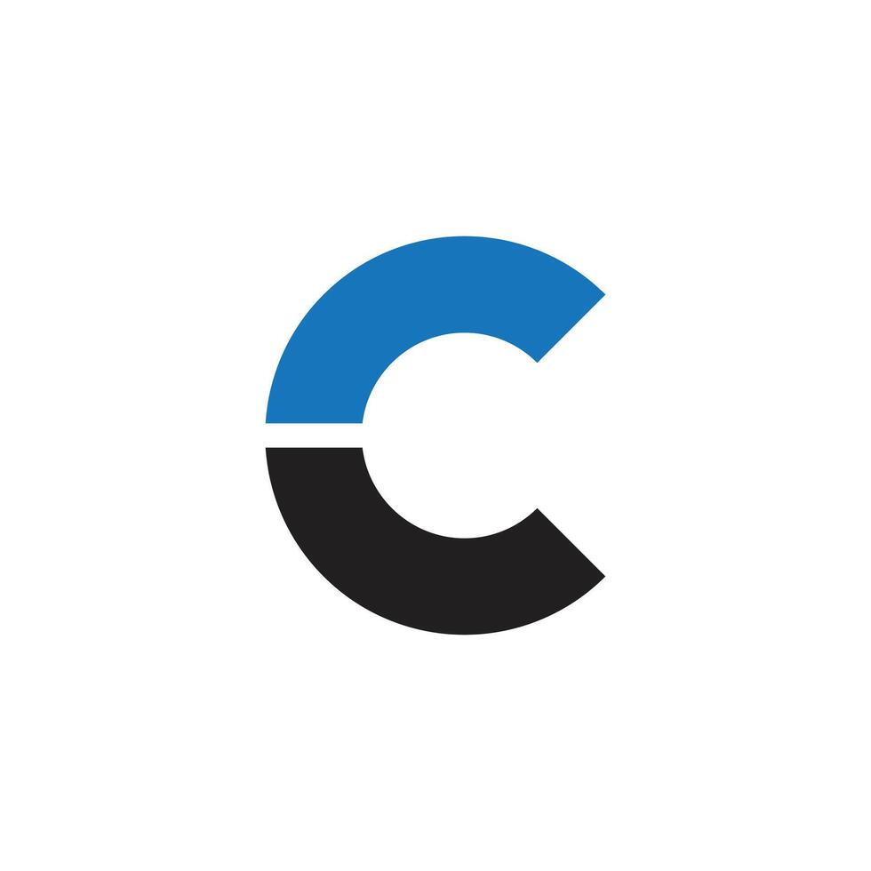 C letter logo, C monogram logo vector