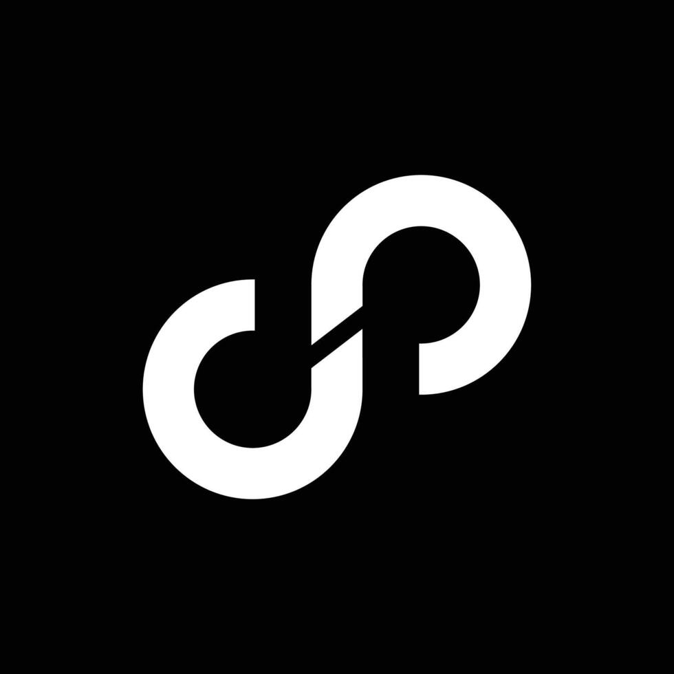 DP letter logo, DP monogram logo vector