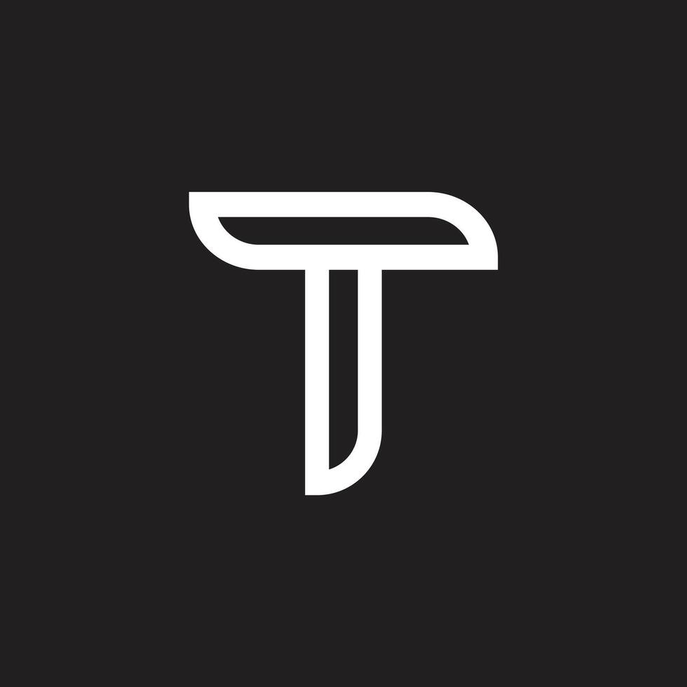 T logo, T letter logo premium and unique logo white logo brand logo vector