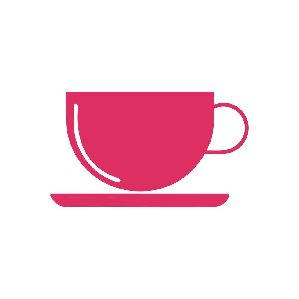 coffee cup icon on white background for web and mobile app design vector