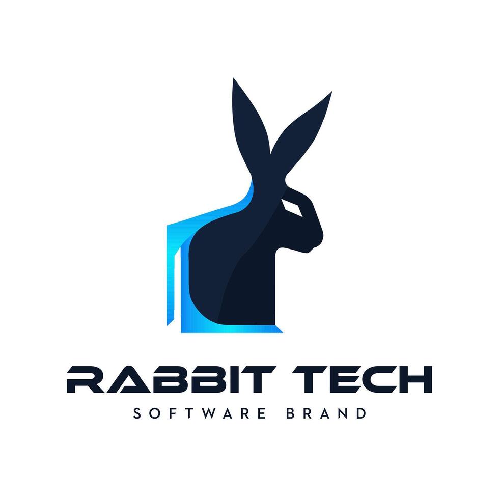 Rabbit logo template. Animal icon design. vector