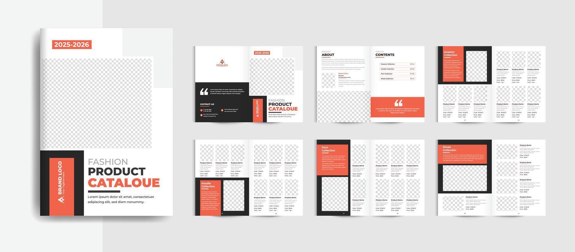 Product catalog or catalogue template design vector