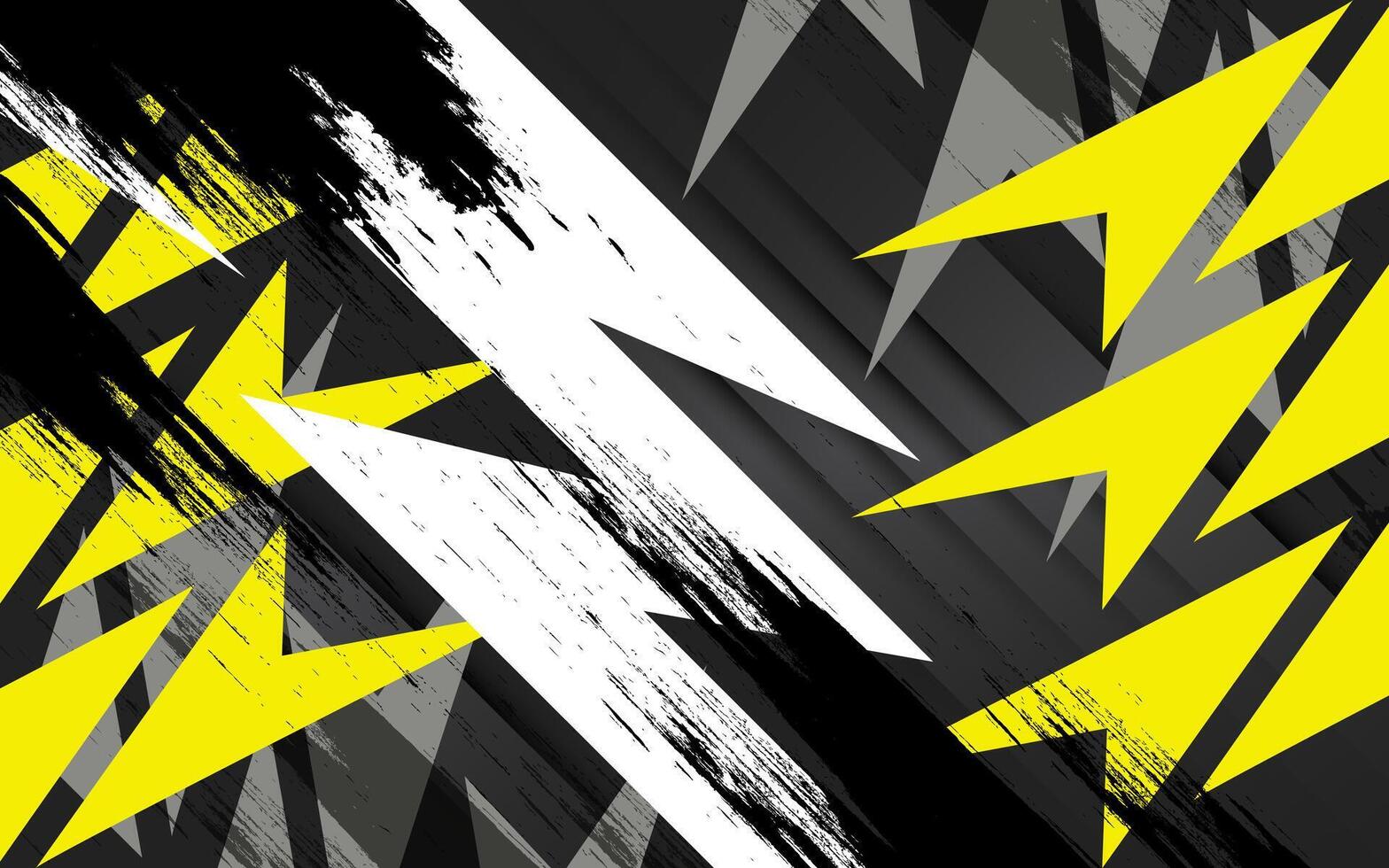 a black and yellow background with a lightning bolt vector