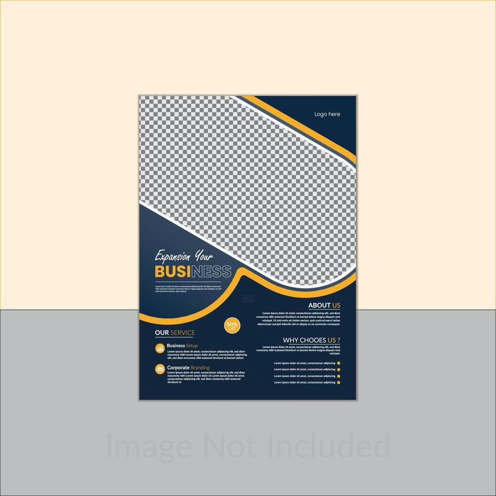Expansion your business flyer design template vector