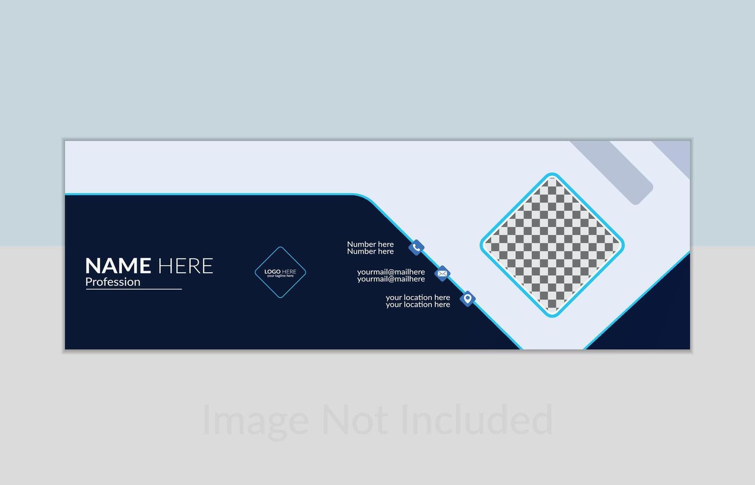 Unique Email signature Design vector