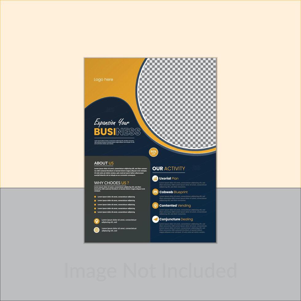 Expansion your business flyer design template vector