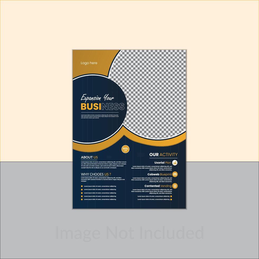 Expansion your business flyer design template vector