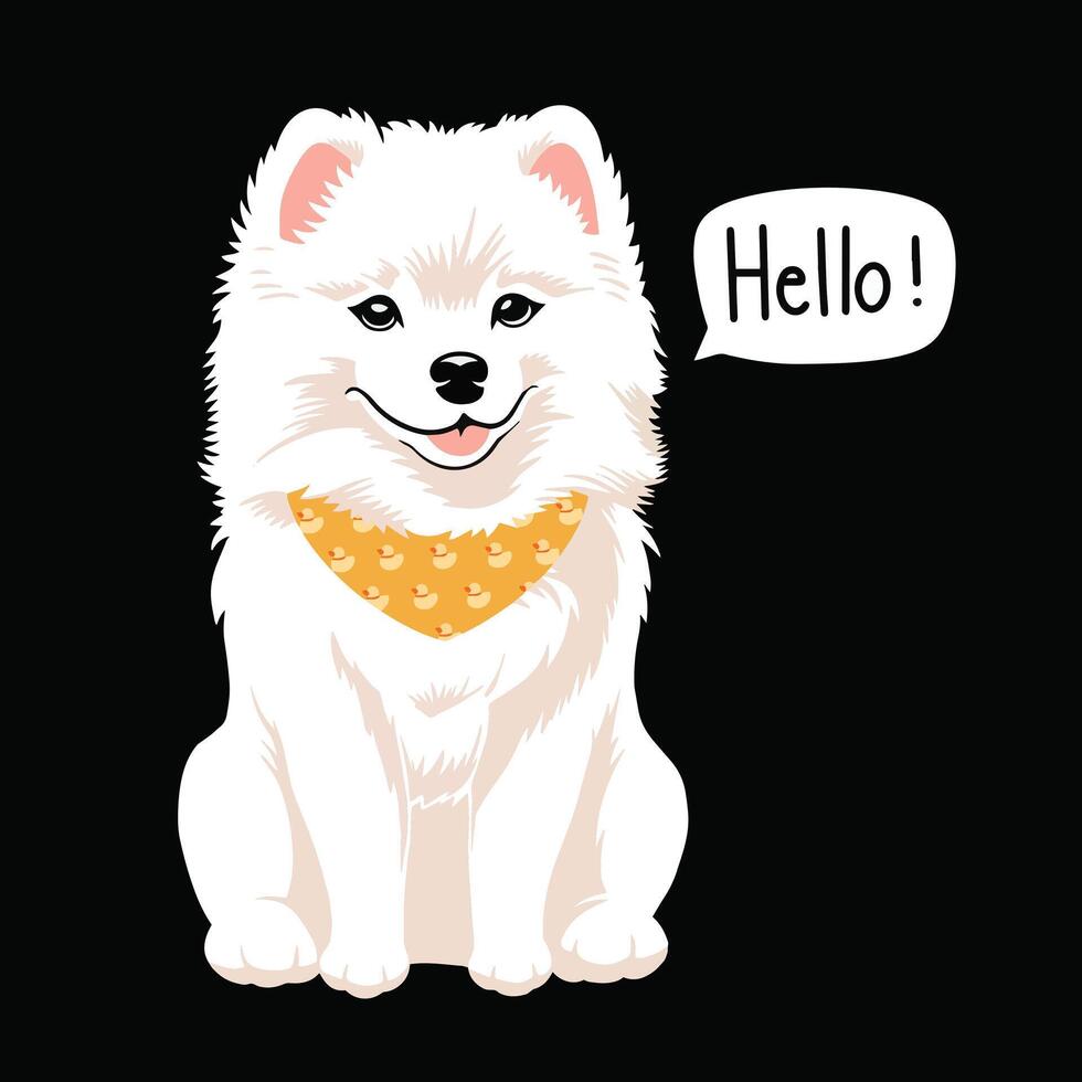 Cute puppy premium vector