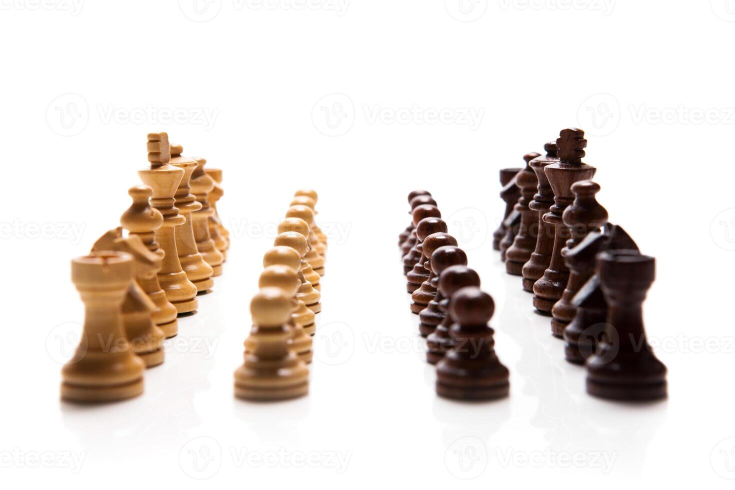 Chess pieces set photo