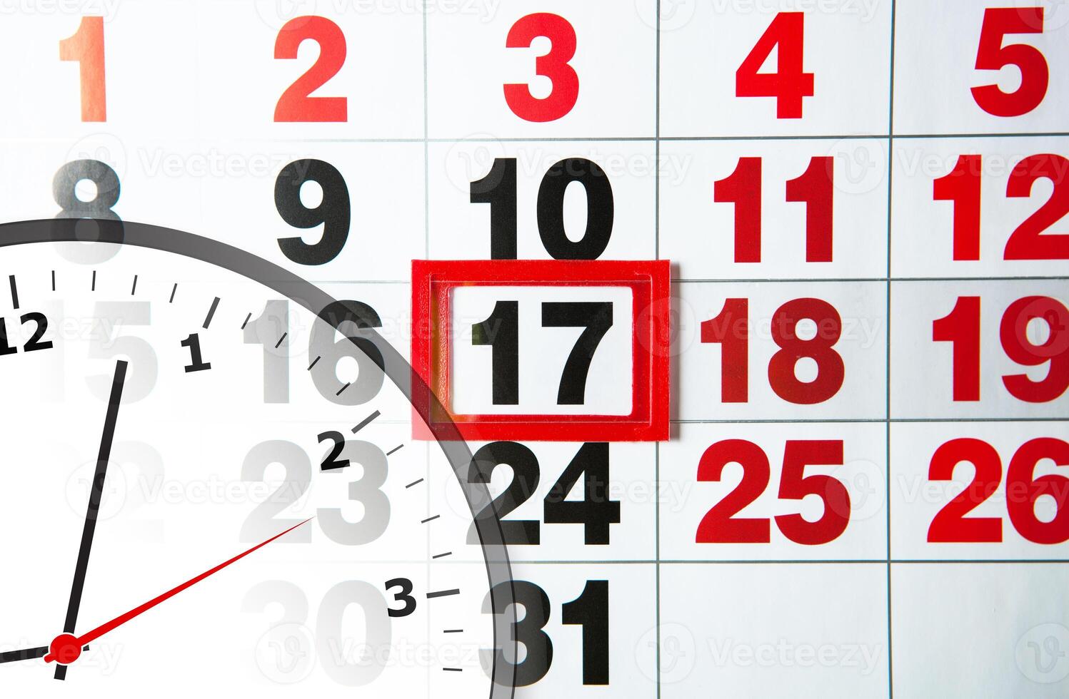 calendar and clock photo
