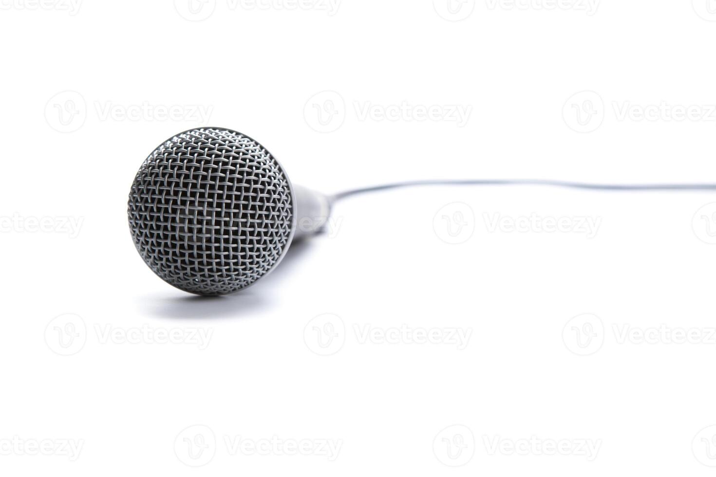 professional Microphone on white background photo