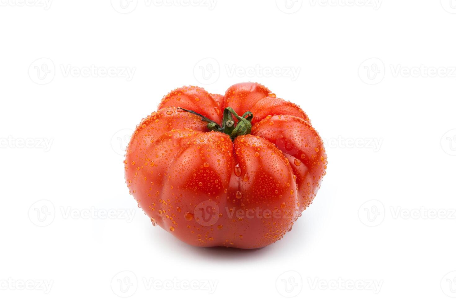 big red tomato close up photo