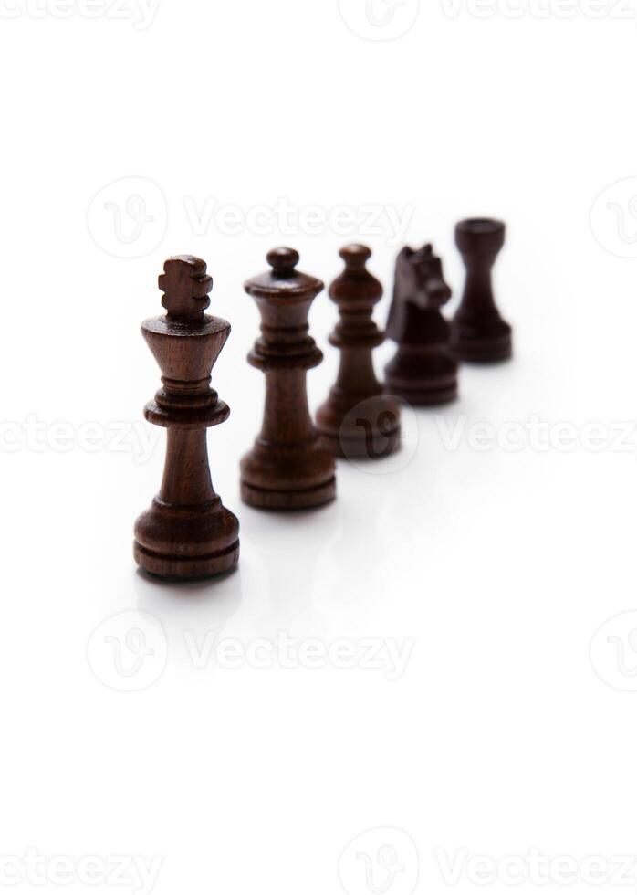 Chess pieces set photo