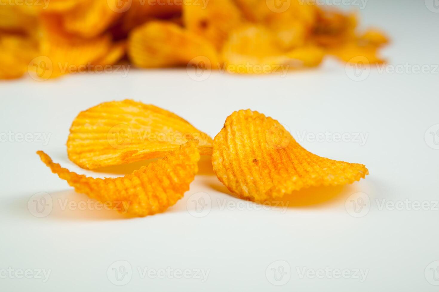 handful of corrugated potato chips photo