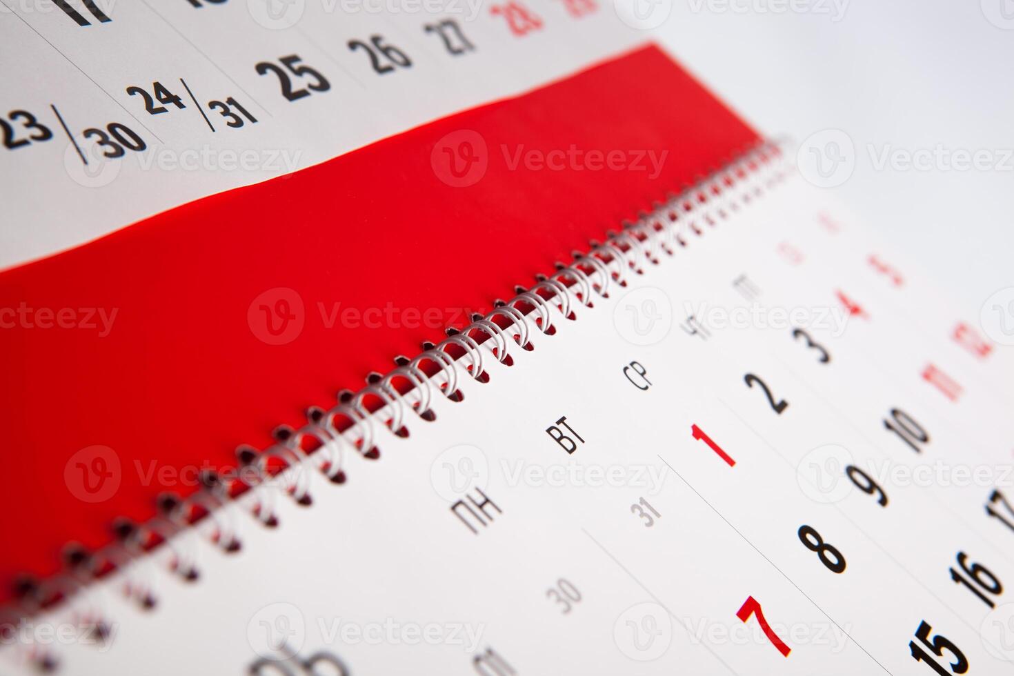 Calendar of the year photo