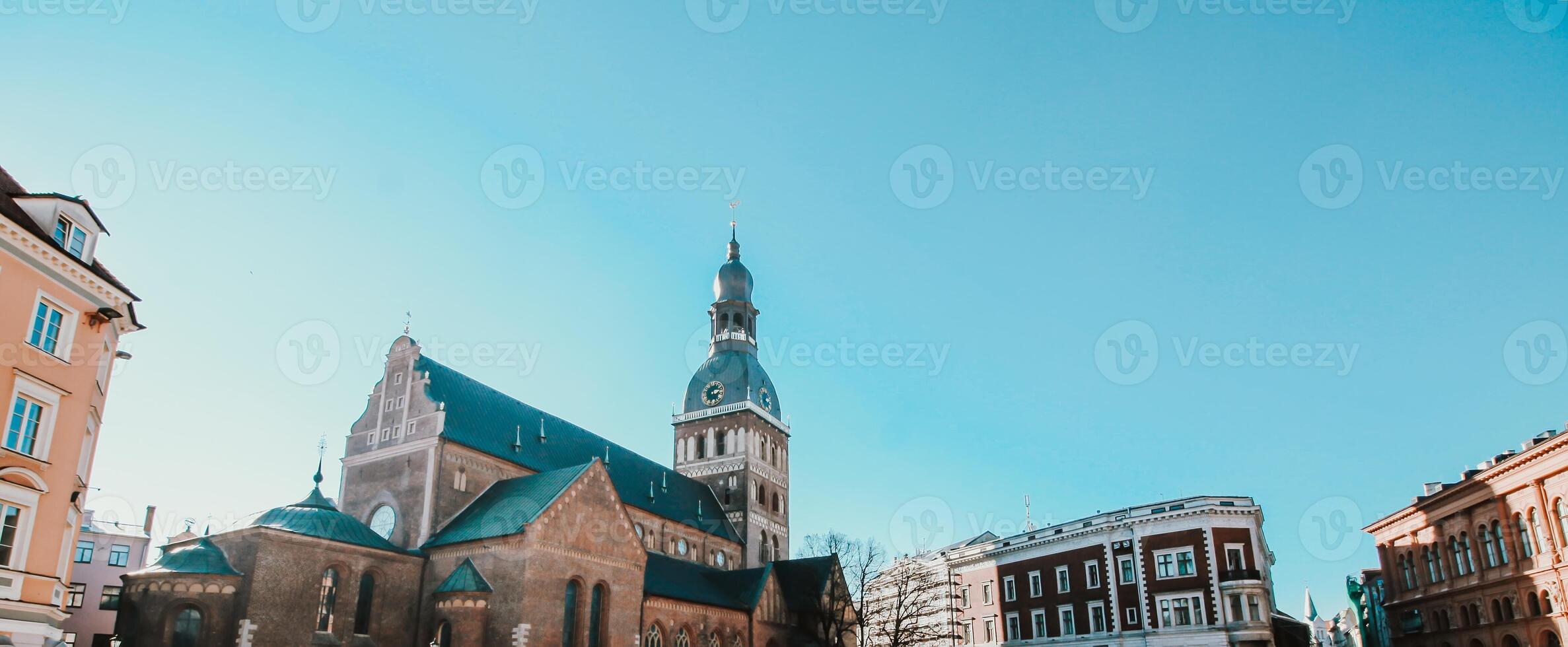 Architecture in the Old Town of Riga, Latvia photo