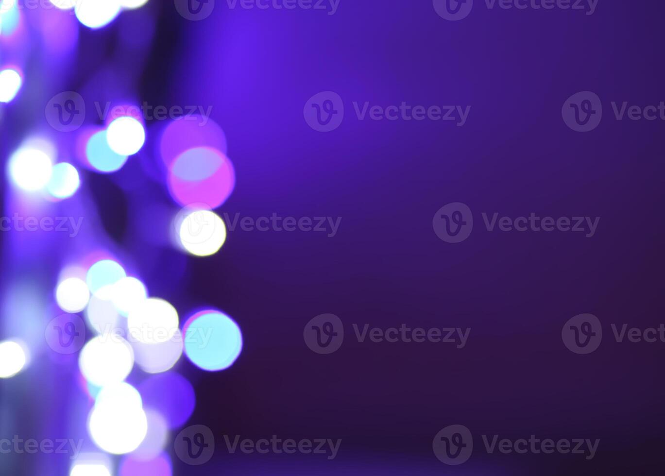 Abstract bokeh background. Blurred garland lights. photo