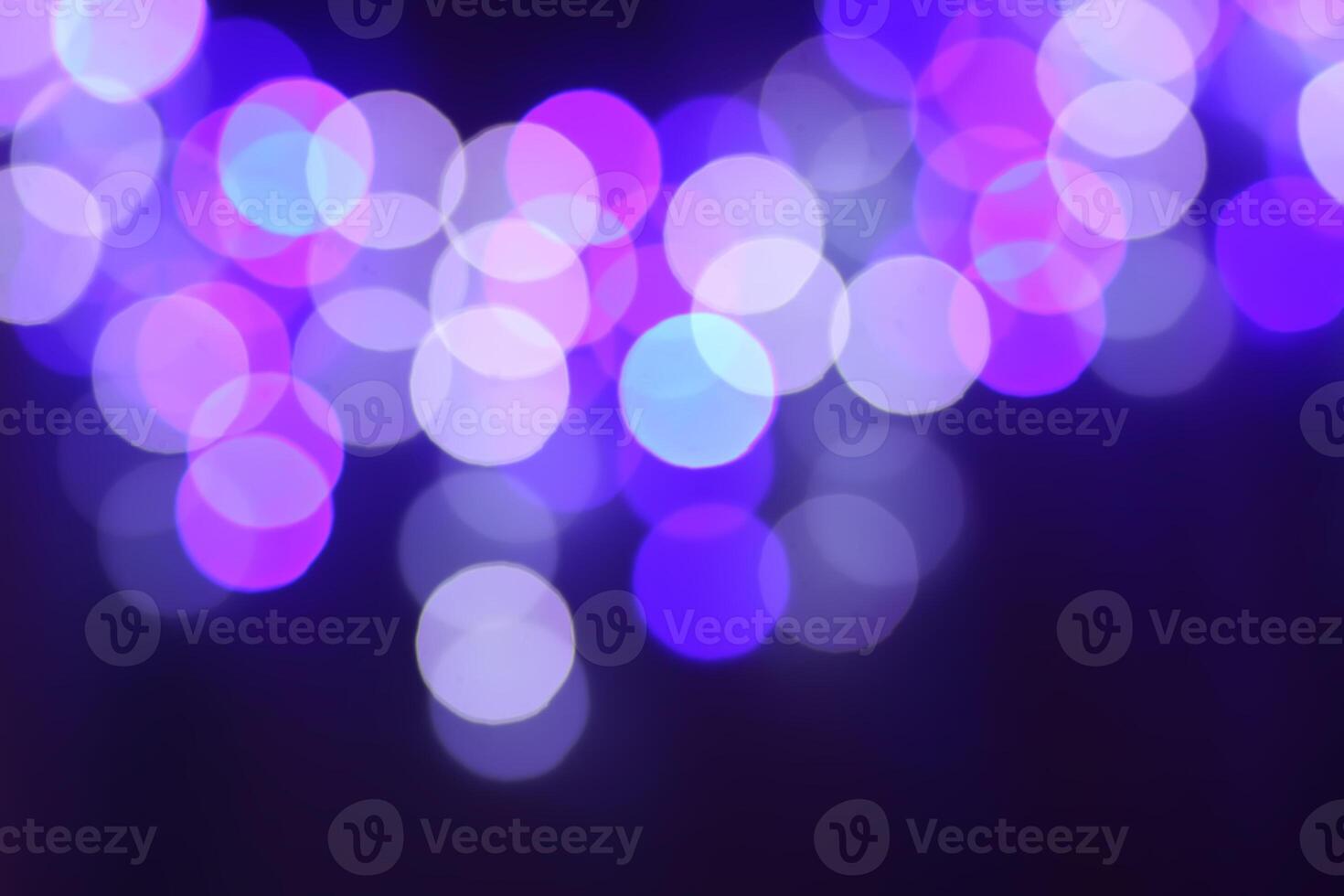 Abstract bokeh background. Blurred garland lights. photo