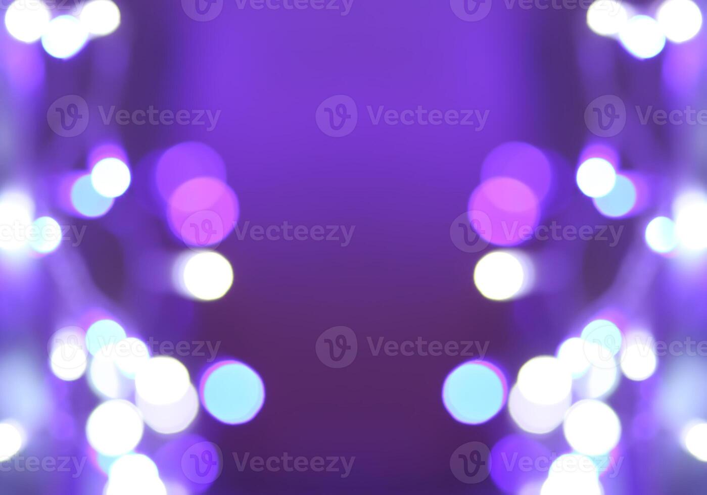 Abstract bokeh background. Blurred garland lights. photo