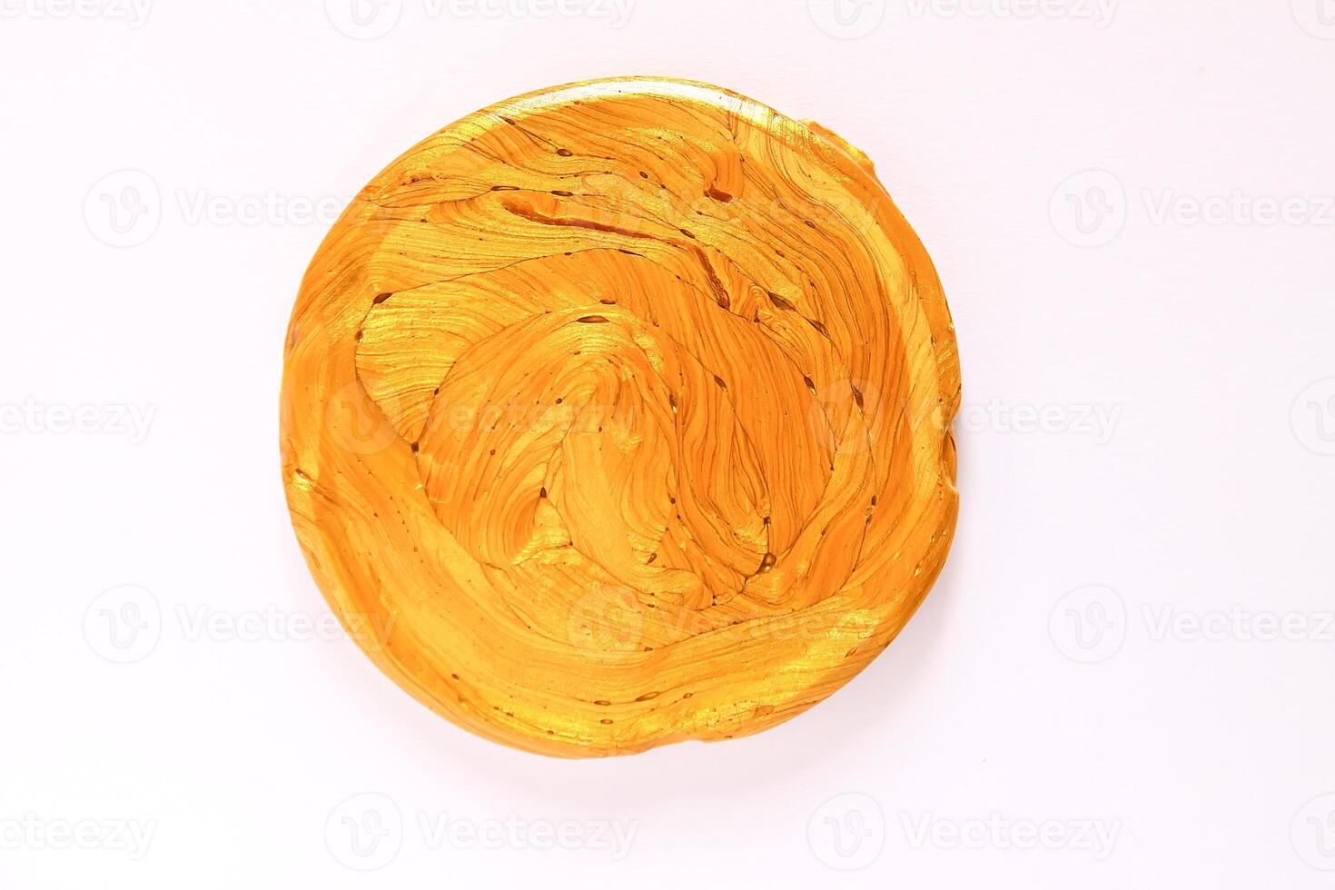 The pasticine texture. Golden mass for kids activity, toys, handmade, anti-stress. photo