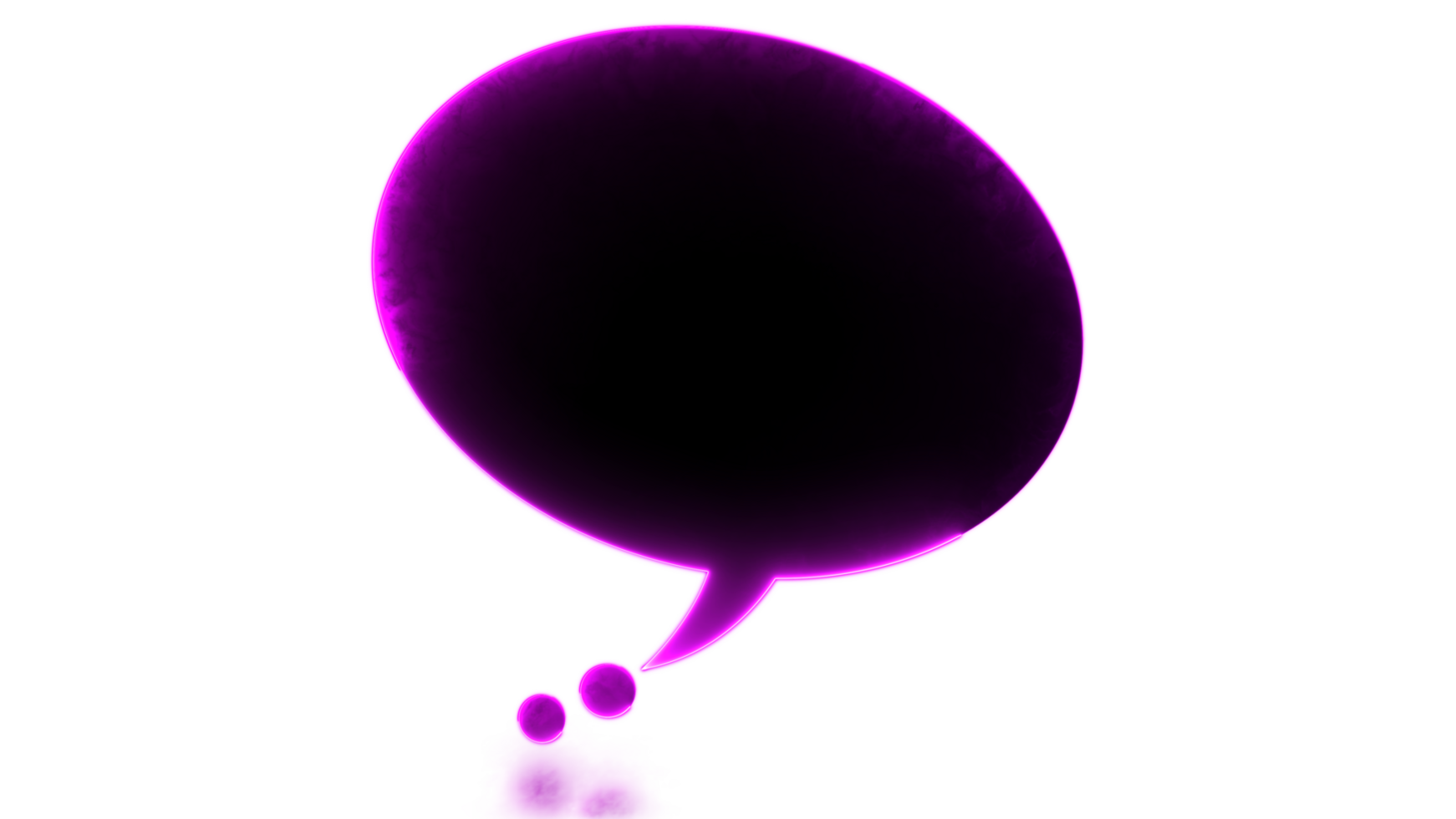 Glowing icon text bubble neon png