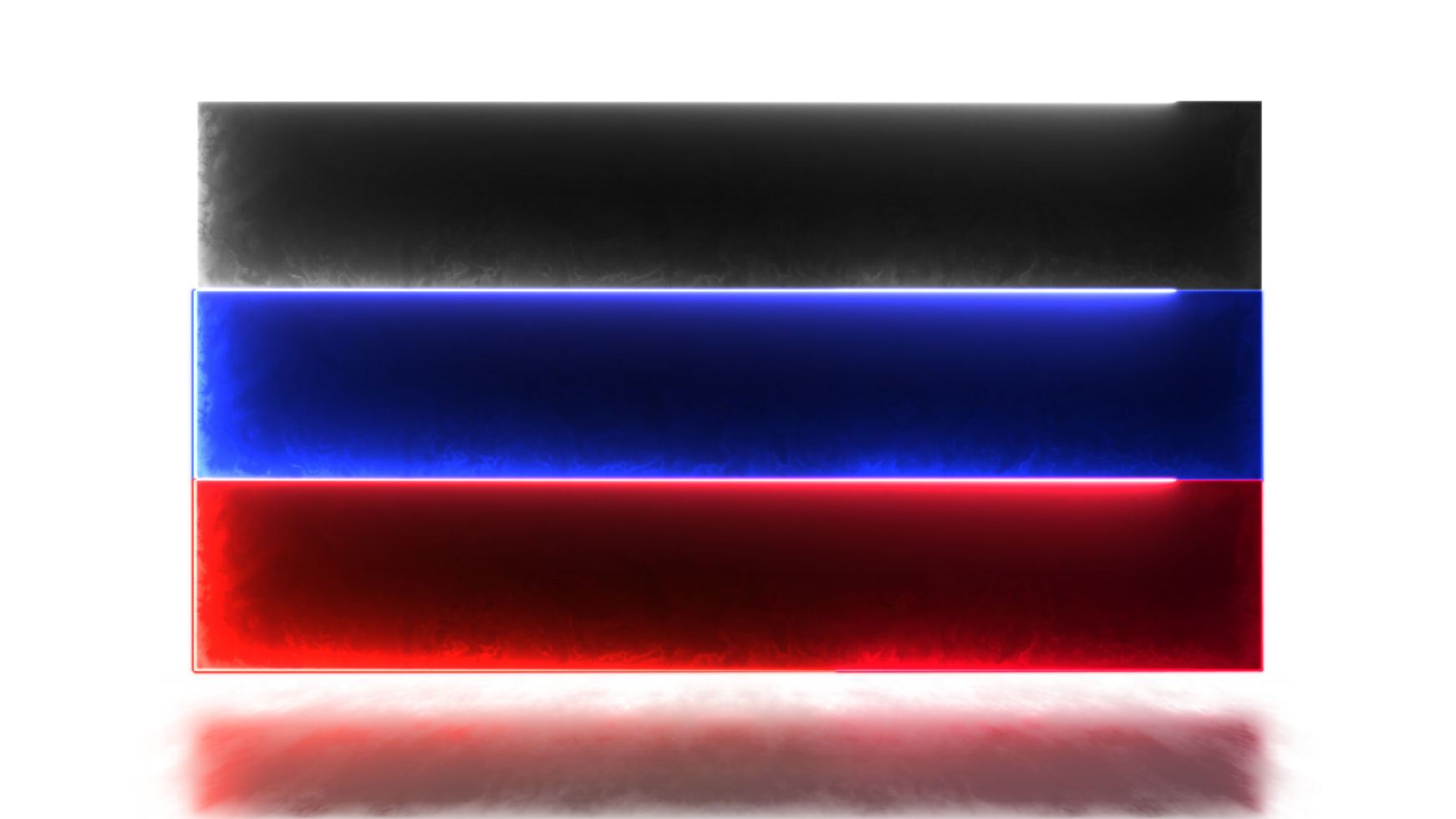 neon glow icons, national flag of Russia png