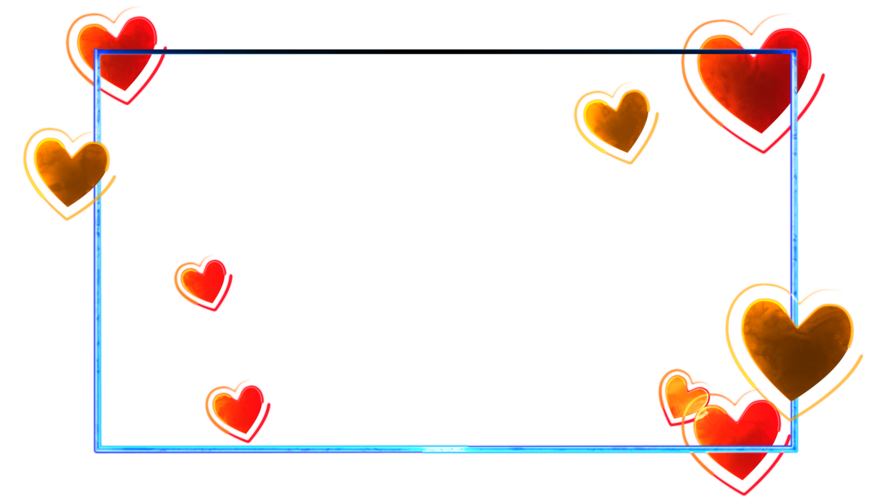 Glowing heart shape neon png