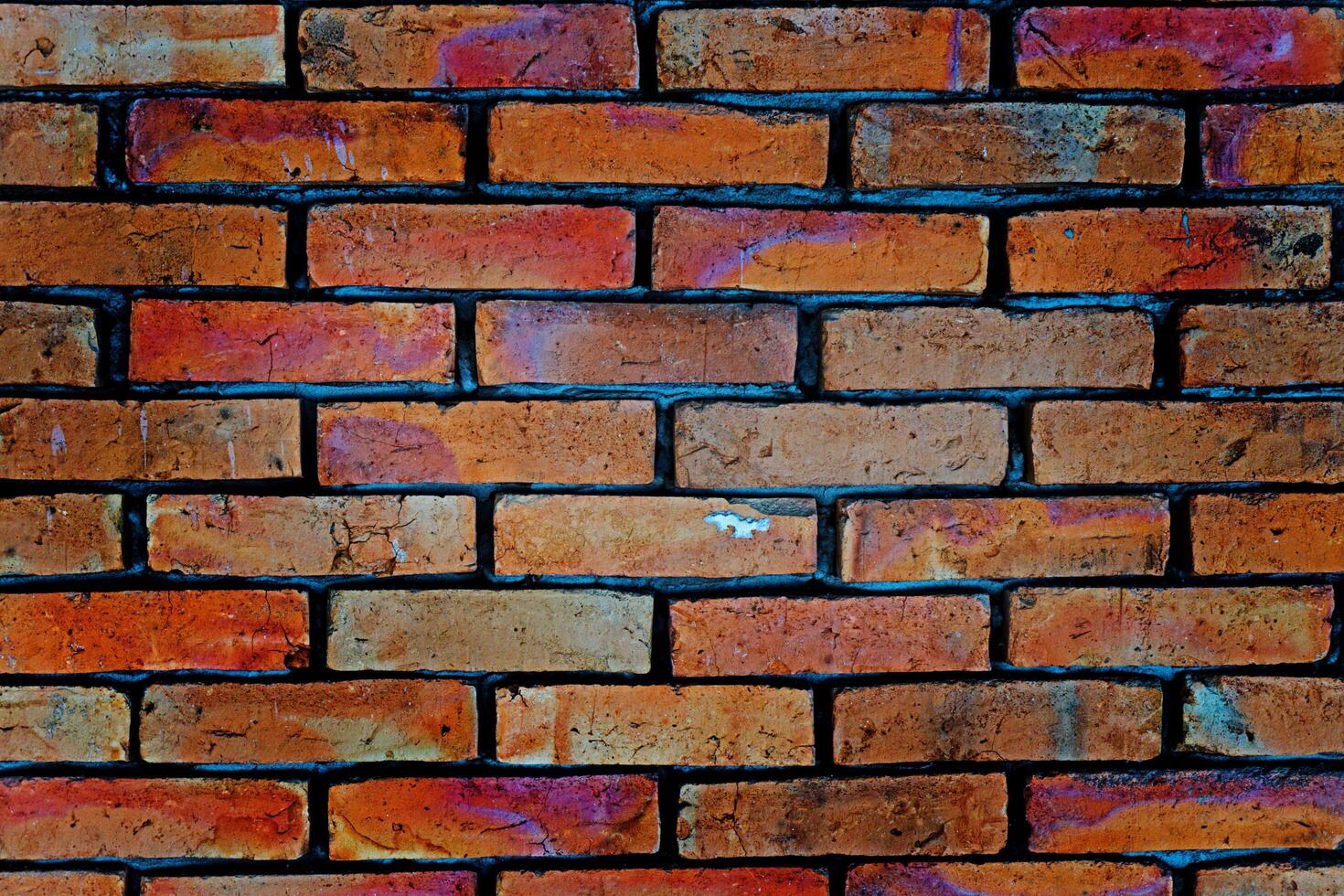 Red brick wall texture background photo