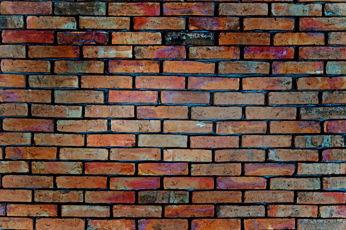 Red brick wall photo