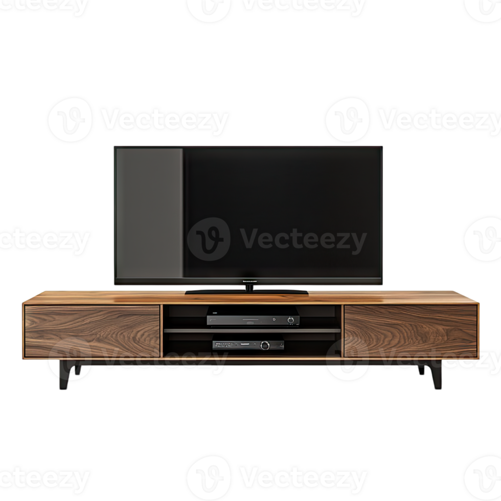 Modern TV Stand with Storage A Sleek, Contemporary Design for Your Entertainment Center png
