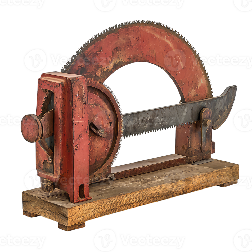 A Rusty, Vintage Saw A Glimpse into the Past png