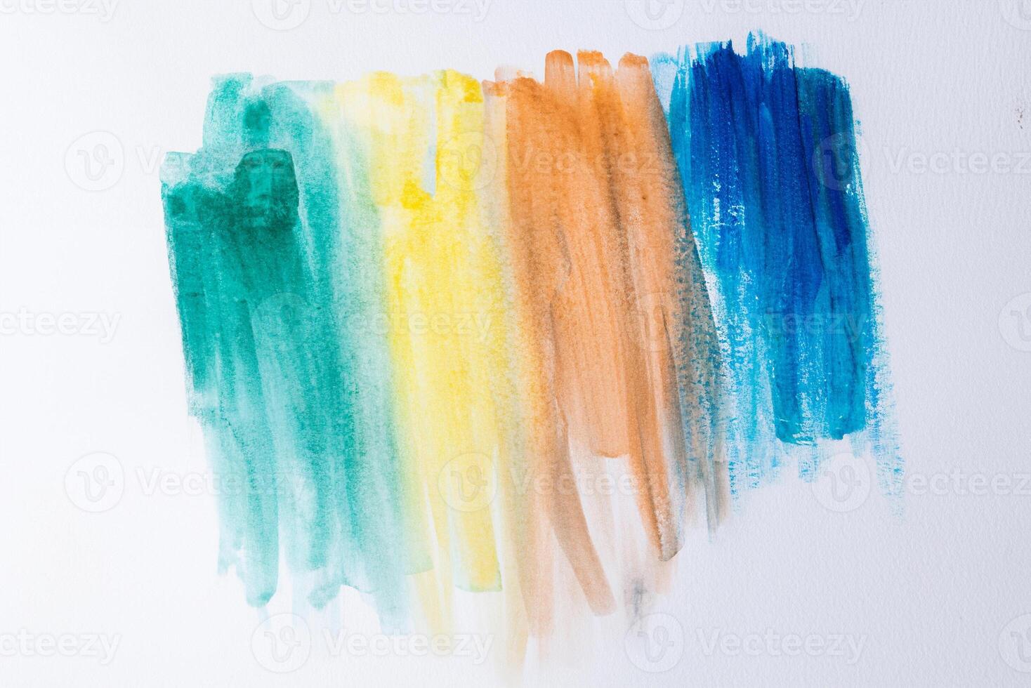 Abstract Watercolor Brush Strokes photo